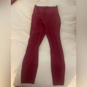 Lulu lemon leggings dark pink